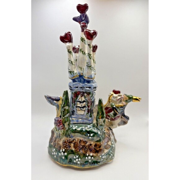Heather Goldminc Bluesky Clayworks Princess & Frog Castle Musical Tea Lite - Picture 7 of 16